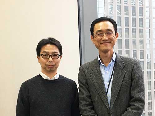 服部誠取締役副社長（写真右）とコンサルティング営業グループの平賀寛基アシスタントマネージャー